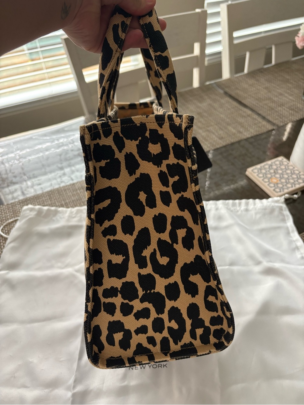 Coach Leopard Cargo Tote - Picture 6 of 7